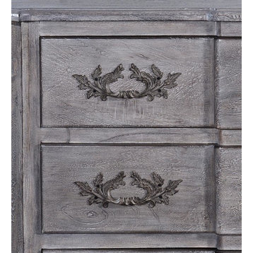 Chest of Drawers French Cabriole Block Front Serpentine Weathered