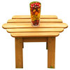 3-Piece Outdoor Teak Dining Set: 27.5" Adirondack Table, 2 Surf Folding Chairs