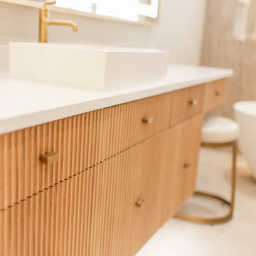 Lux Modern Spa Master bathroom