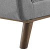 Haven Tufted Button Upholstered Fabric Accent Bench EEI-3002-LGR