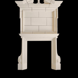 The English Regency Mantel & Overmantel - Tartaruga Design - Indoor Fireplaces