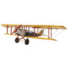 Yellow Curtis Jenny Plane 1:18 Collectible Metal scale model Airplane