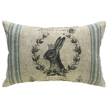 Bunny Grainsack Linen Pillow