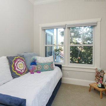 White Double Hung Windows in Splendid Bedroom - Renewal by Andersen San Francisc