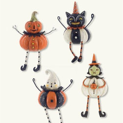 Pumpkin Munchkin Shelf Sitters - Holiday Accents And Figurines