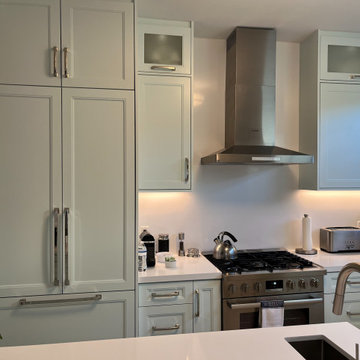 Miami Beach Coastal Kitchen Range Wall Remodel