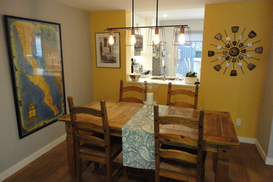 Inspiration for a contemporary dining room remodel in Vancouver
