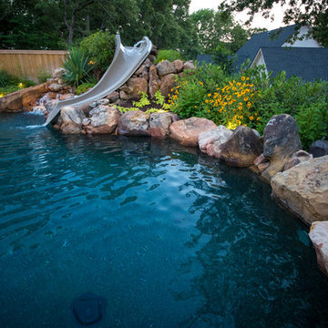 Moss Rock Boulder Coping 2