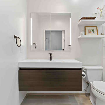 Pristine McLean Kitchen & Basement Remodel Offers Functionality for Large Family
