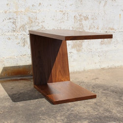Cee Vee - Walnut Cantilevered Table - Coffee And Accent Tables