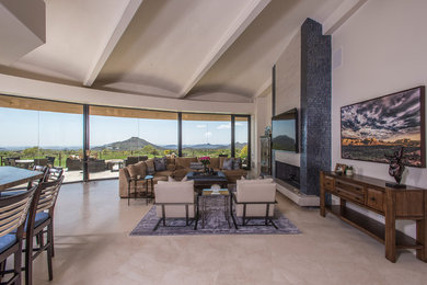 Trendy family room photo in Los Angeles