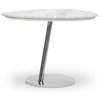 Herrera White Marble Modern End Table