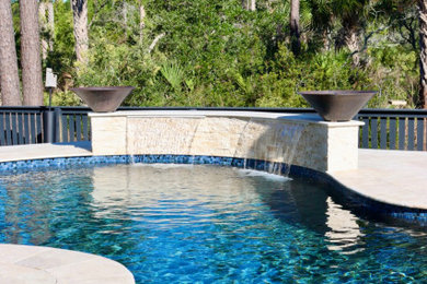 Inspiration for a timeless pool remodel in Charleston