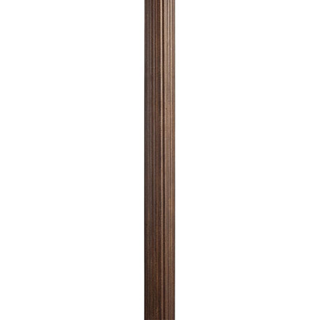 84" Direct Burial Fluted Outdoor Post in Brown Stone