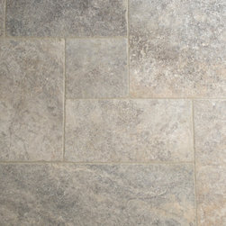 Silver Tumbled Travertine || Floors of Stone - Home Improvement