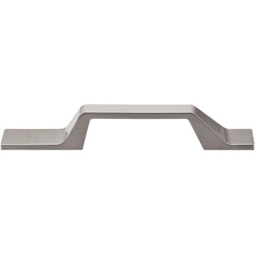 Top Knobs  -  Modern Metro Asymmetrical Pull 3 1/2" (c-c) - Brushed Satin Nickel
