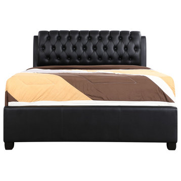 Marilla Collection B Panel Beds, Black