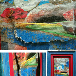 Fish Market in the Galapagos Islands/Three different views - Paintings