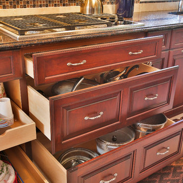 Pots and Pans Under Cooktop