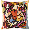 Stroking the Keys by Alfred Gockel Accent Pillow Cover Handmade Wool 18x18"