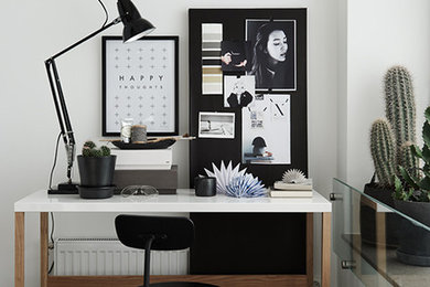 Inspiration for a modern home office in Stockholm.