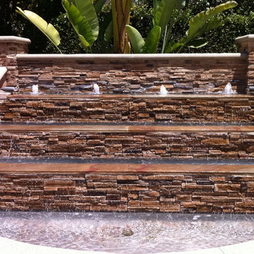 Cascading Stone Water Feature