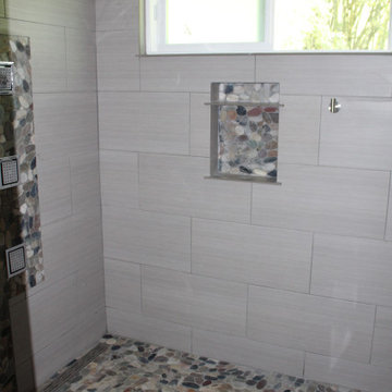 Master bath oversized custom shower