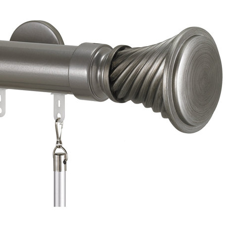 Deco Trav 2 With Elfin Finial, Antique Silver, 108