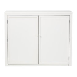 42 in. W Craft Space Storage Hutch in Picket Fence - Storage Cabinets