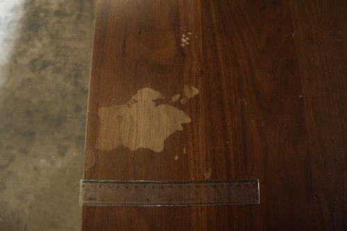 Fixing Nail Polish Remover Damage on a Solid Walnut Table