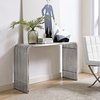 Pipe Stainless Steel Console Table, Silver