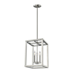 Moffet Street Small 3-Light Hall/Foyer, Brushed Nickel