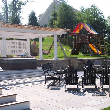 West Hartford Terrace & Fireplace