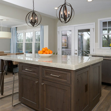 White With A Twist - Knotty Alder Furniture Island