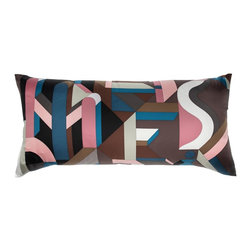 "Perspective Cavaliere" Herm&egrave;s Silk Scarf Pillow - Decorative Pillows