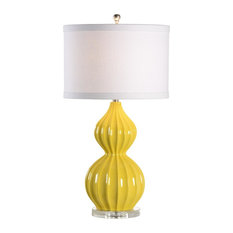 Shop Ralph Lauren Crystal Lamps Products on Houzz - Wildwood - Lauren 1 Light Standard Bulb Table Lamp in Citrus With Crystal -  Table Lamps