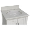 Beverly 24" Bathroom Vanity, White, 24", Quartz