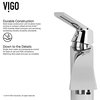 VIGO Brown and Gold Fusion Glass Vessel Sink and Faucet Set, Chrome