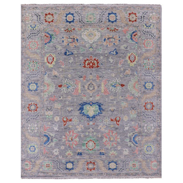 8' 4" X 10' 3" Hand Knotted Turkish Oushak Wool Rug - Q13438