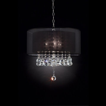 19" Effleurer Crystal Ceiling Lamp