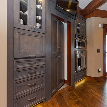 Rustic Lodge Style Kitchen in Runnells, Iowa