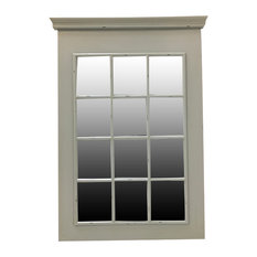 Find Mirrors That Look Like Windows Products on Houzz - Interiors In Vogue - Window Style Wall Mirror - Wall Mirrors