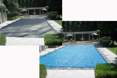 Illusion "open pool" swimming pool cover