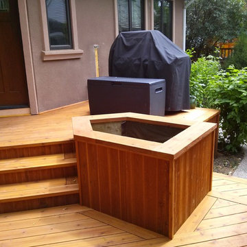 Cozy outdoor deck