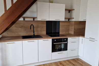 Idée de décoration pour une cuisine minimaliste.