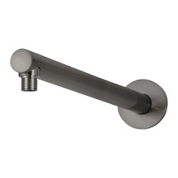 MEIR SHADOW ROUND WALL SHOWER ARM 400MM SKU: MA02-400-PVDGM - Bathroom Taps and Shower Heads