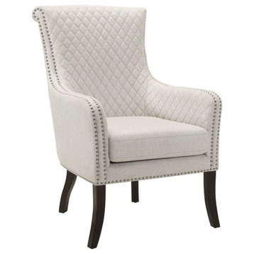 Lapis Accent Chair, Beige Color