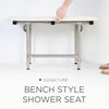 Signature Series Bench Style Shower Seat, 18 X 15