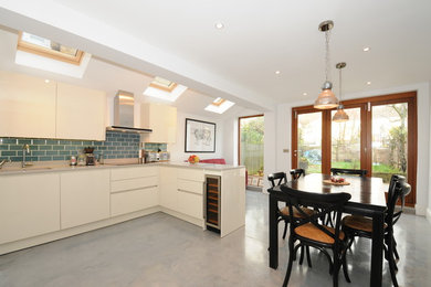 Design ideas for a contemporary kitchen in London.