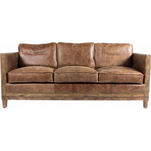 Darlington Sofa Light Brown, Medium Brown Leather Sofa